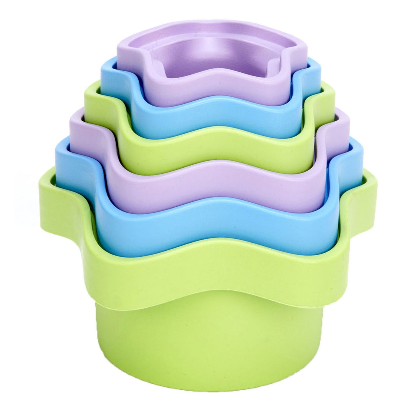 Green Toys mijn eerste stapelbekers, 6dlg.