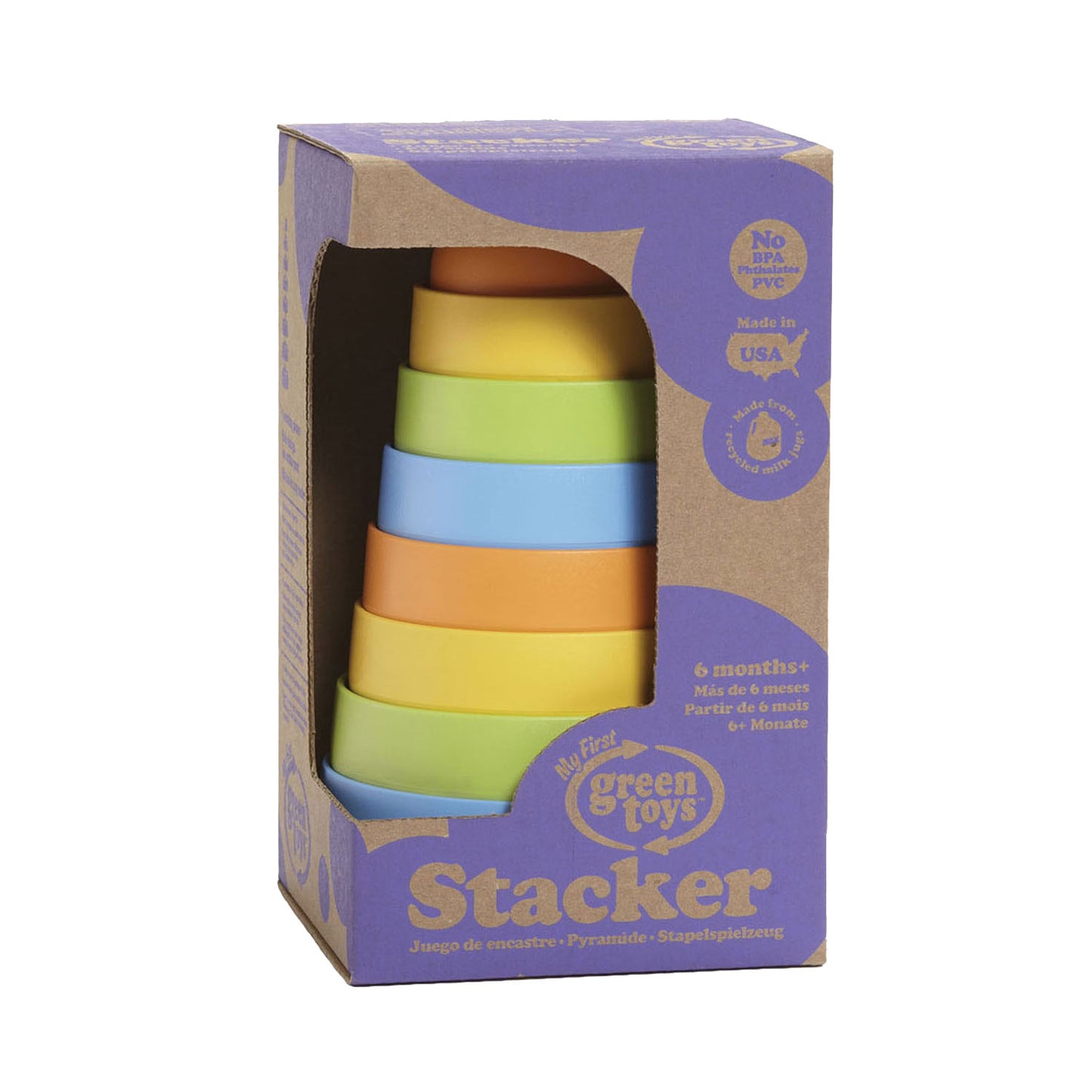Green Toys stapeltoren rond, 8dlg.