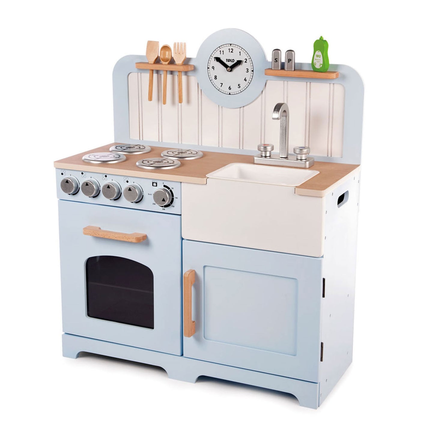 Tidlo houten speelkeuken landelijk,7dlg.