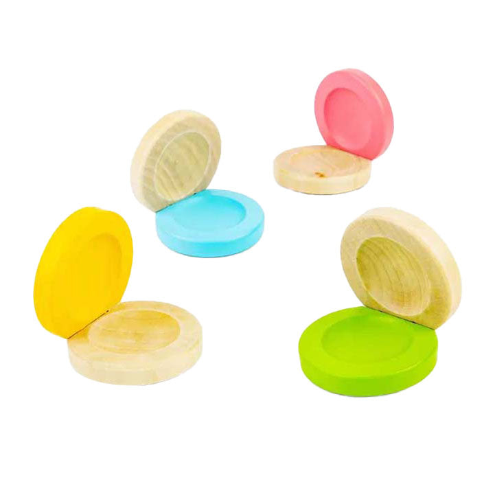 BIGJIGS houten castagnette kleur