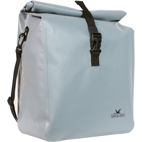 Greenlands Enkele fietstas urban style waterproof 1 -18 liter 27 x 49 x 14 cm - licht grijs