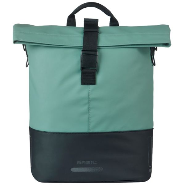 Basil B.V. Tas basil cove shopper groen zwart | mik hooks | 16l