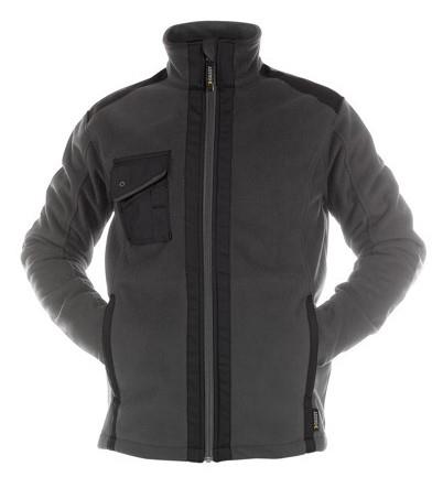 DASSY fleecejas croft grijs zwart l