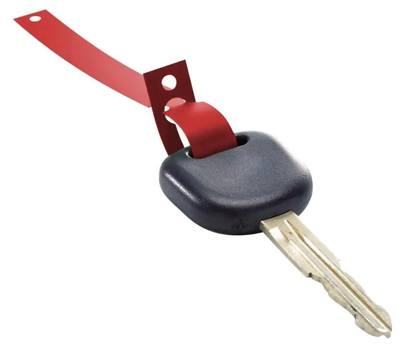 EICHNER schlüsselanhänger key fob red 1000 pcs on roller