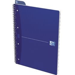 Collegeblok Oxford A4 geruit blauw