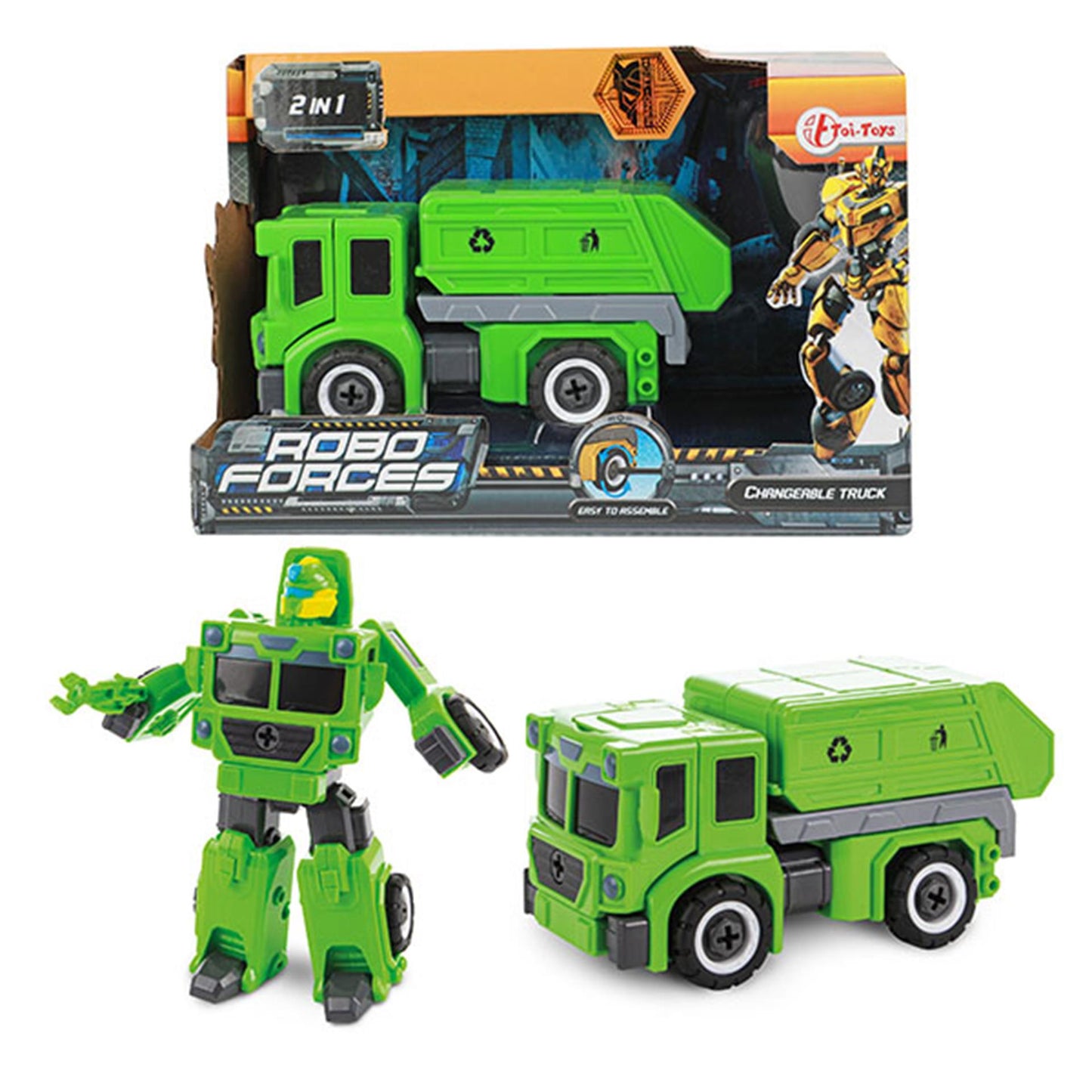 Toi-Toys Toi toys veranderrobot vuilniswagen