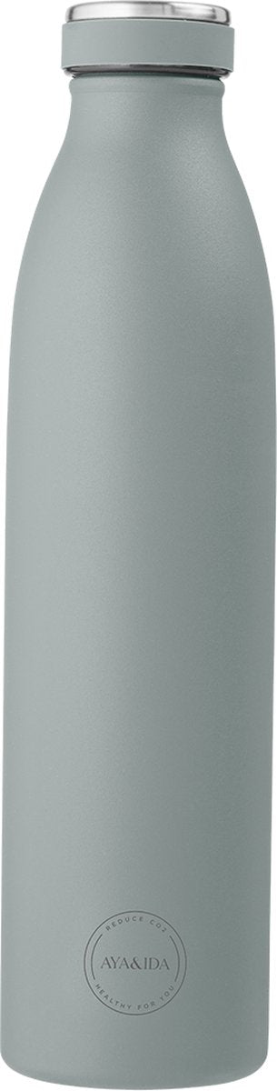 Aya Ida - drinking bottle - thermosfles - waterfles - 750ml - mint green