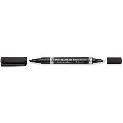 Permanente marker Staedtler Lumicolor permanent duo 348 zwart