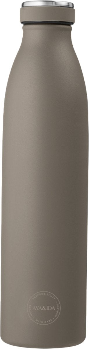 Aya Ida - drinking bottle - thermosfles - waterfles - 750ml - driftwood