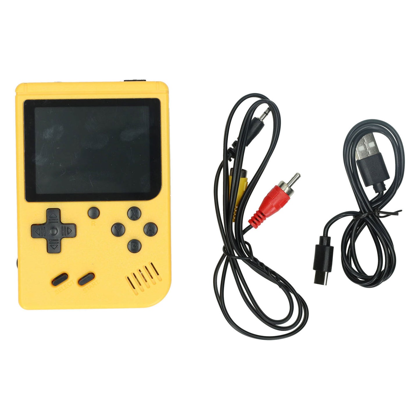 GAMEBOX - Draagbare Spel Console met 200 Spellen - Geel