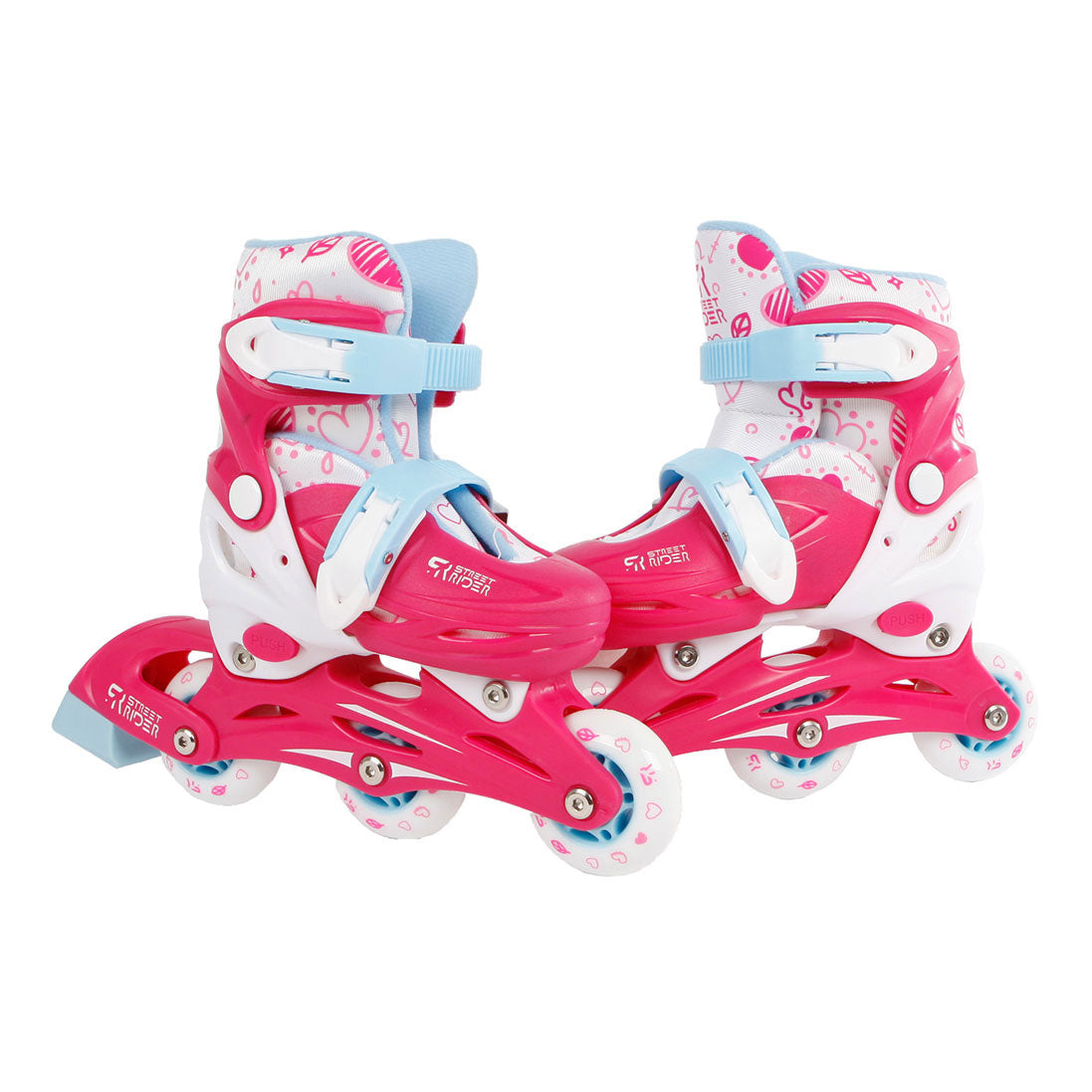 Street Rider inline skeelers roze, maat 26-29