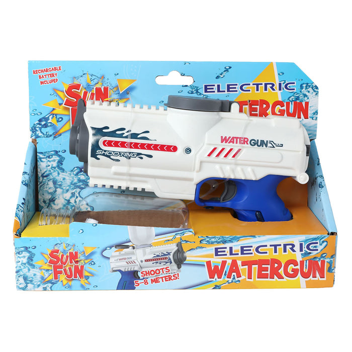 Sun Fun Waterpistool elektrisch met fles 18cm