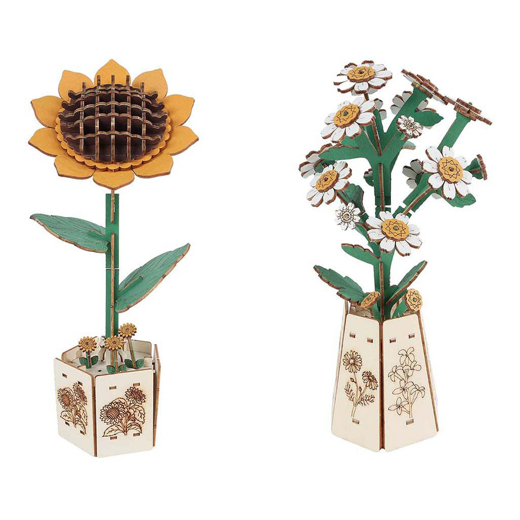Van Manen Veenendaal BV Maak je eigen houten bloemen - 20,5cm