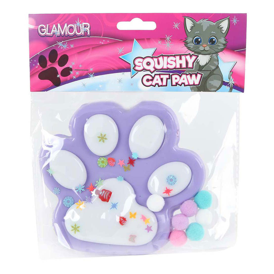 Glamour squishy mega kattenpoot 12,5cm