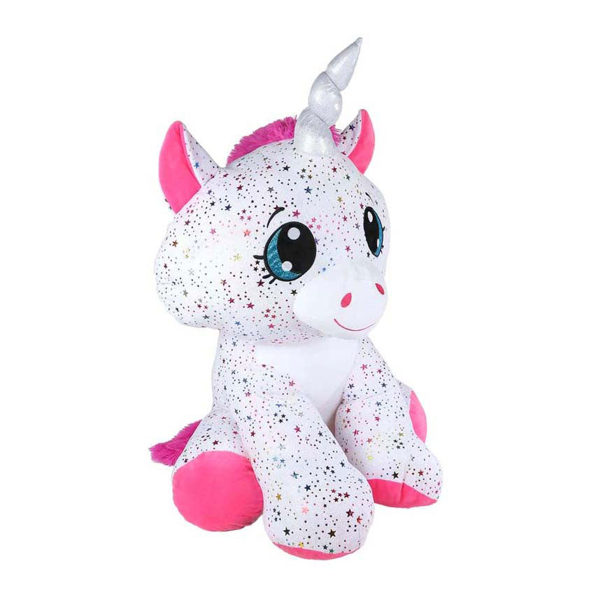 Take Me Home eenhoorn wit roze knuffel - 70cm