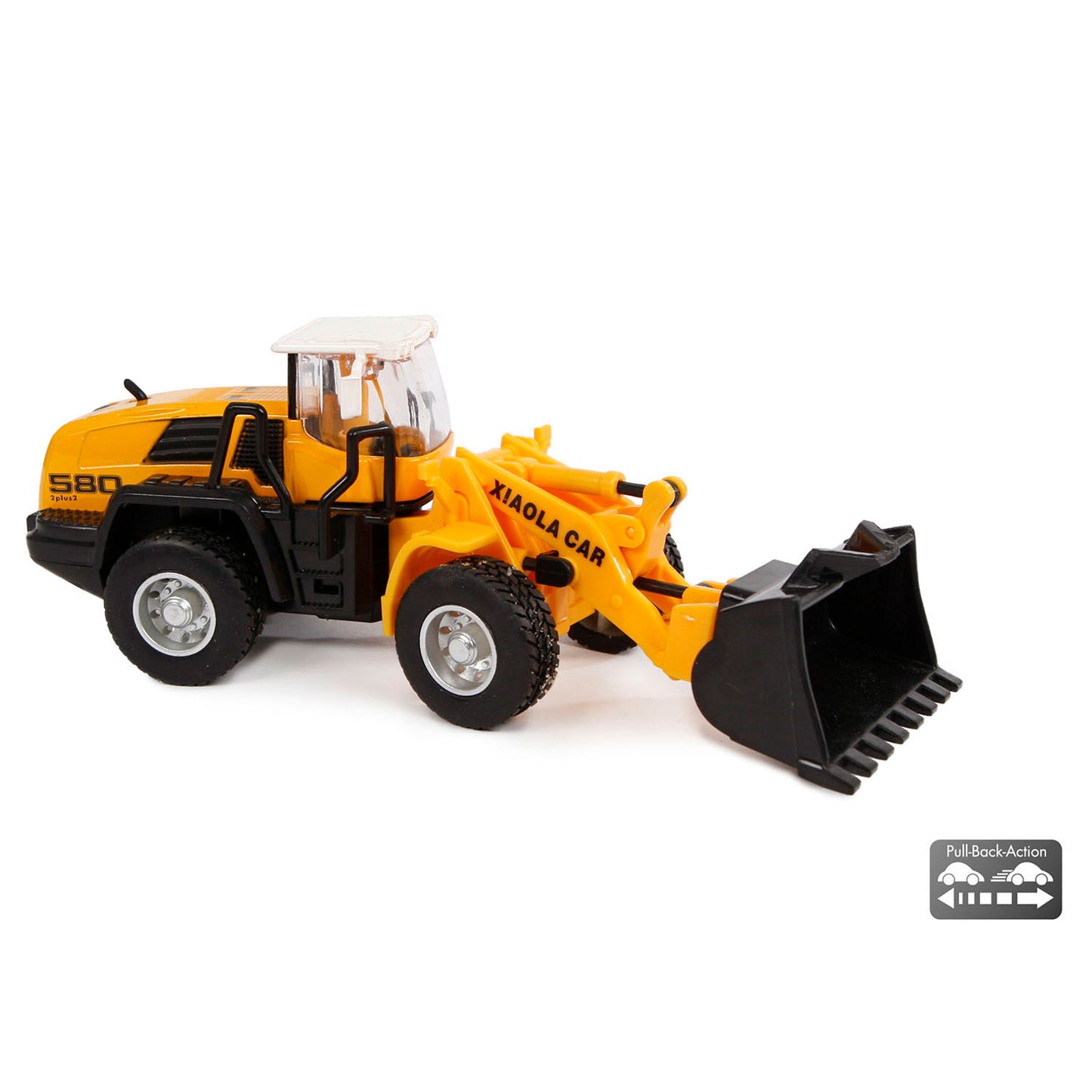 2-Play shovel die cast pull back 16cm