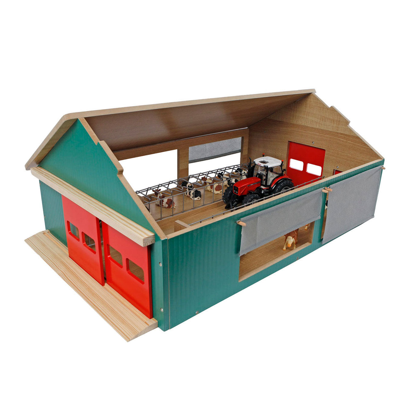 Kids GLOBE stal met windbreekgaas 1:32