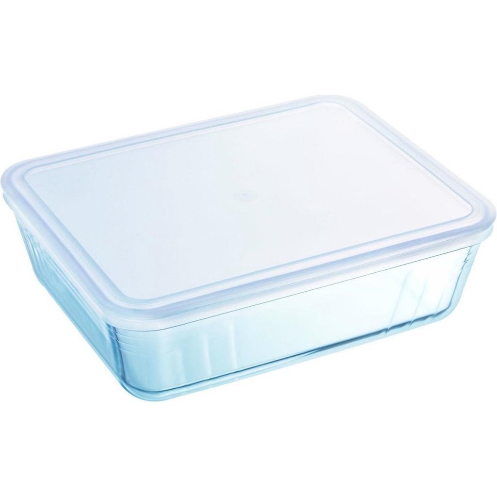 PYREX cook freeze glazen ovenschaal + deksel 4l transparant