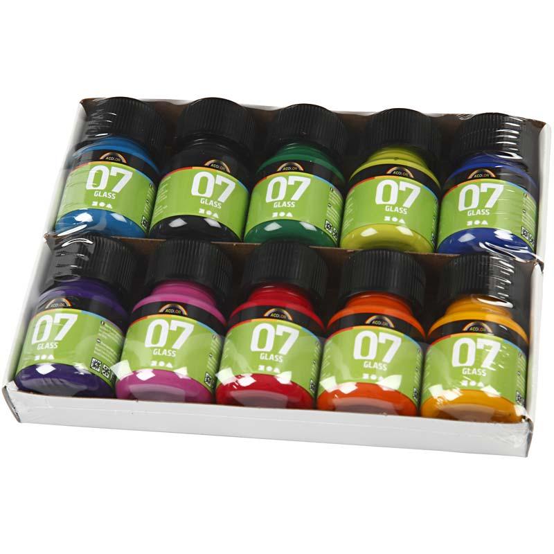 A-Color Https: www.cchobby.nl -glass-diverse-kleuren-10x30-ml-1-doos