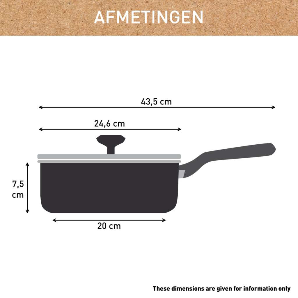 Tefal c42432 renew+ keramische hapjespan 24cm met deksel