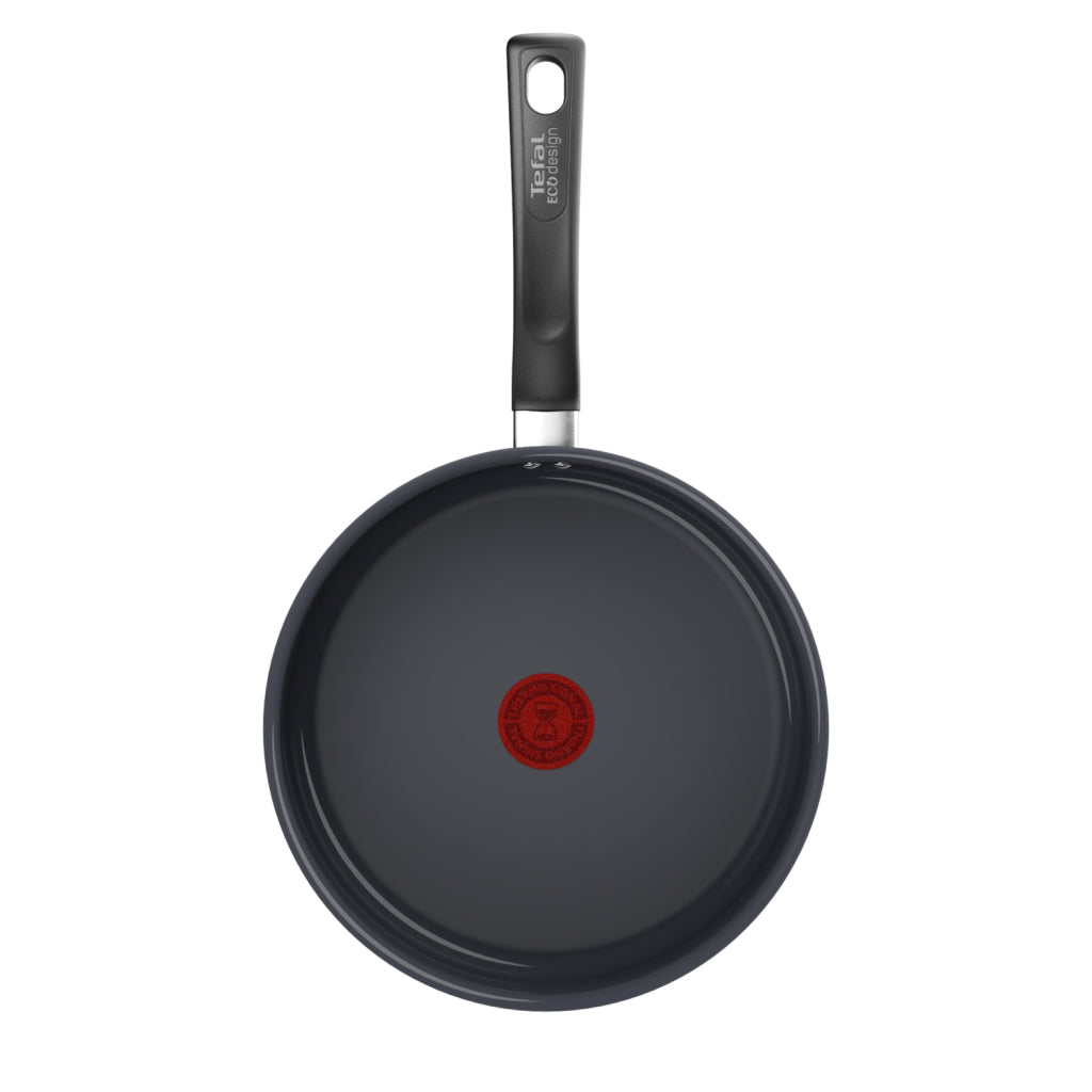 Tefal hapjespan keramisch 24cm inductie zwart met deksel.