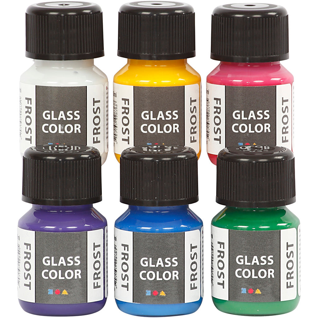 Creativ Company Https: www.cchobby.nl glass-color-frost-diverse-kleuren-6x30-ml-1-doos