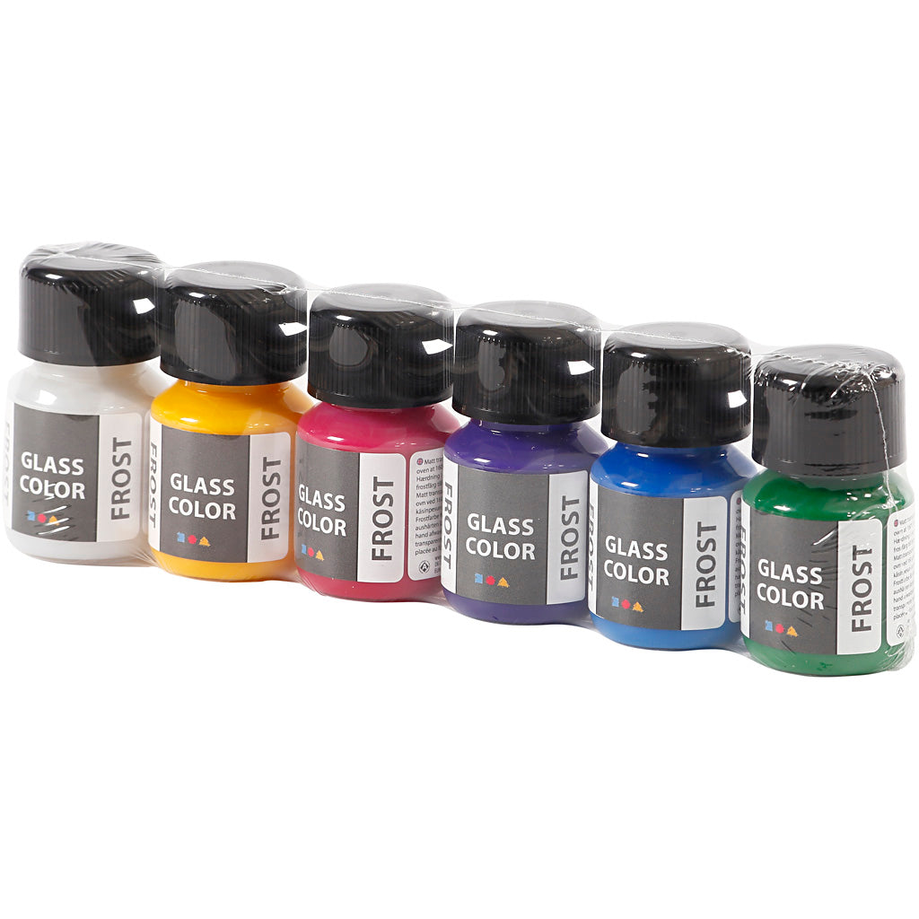 Creativ Company Https: www.cchobby.nl glass-color-frost-diverse-kleuren-6x30-ml-1-doos