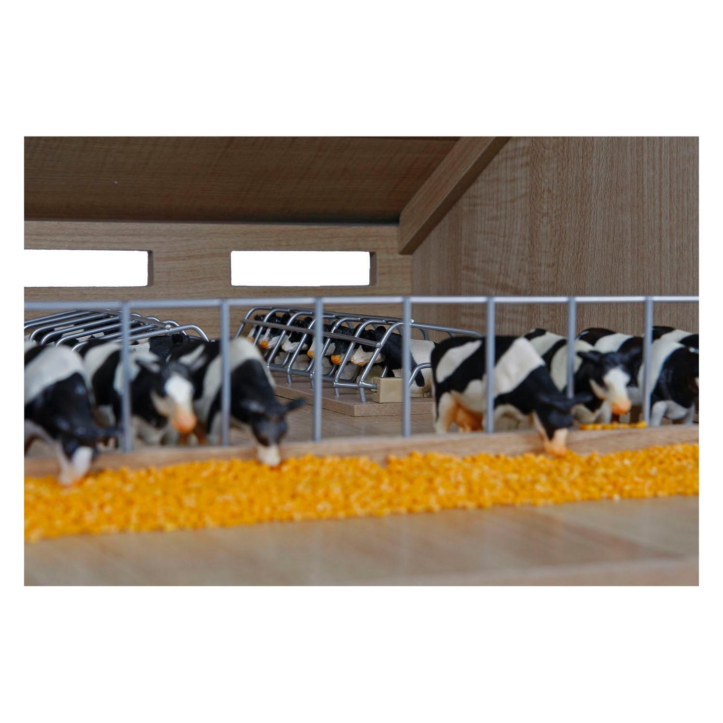 Kids Globe Koeien zwart wit staand 2stuks 1:32