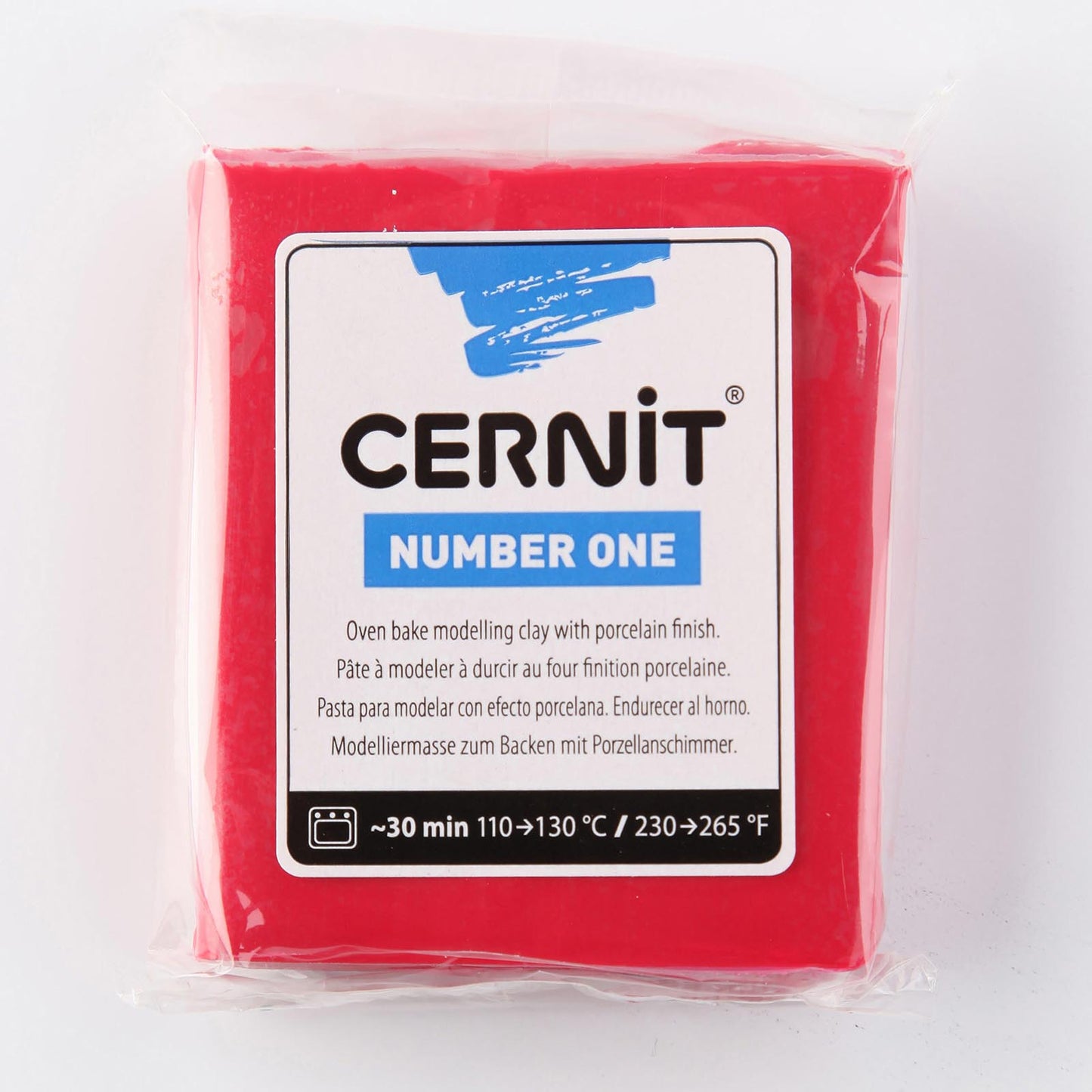 Creativ Company Cernit boetseerklei kerstrood, 56 gram