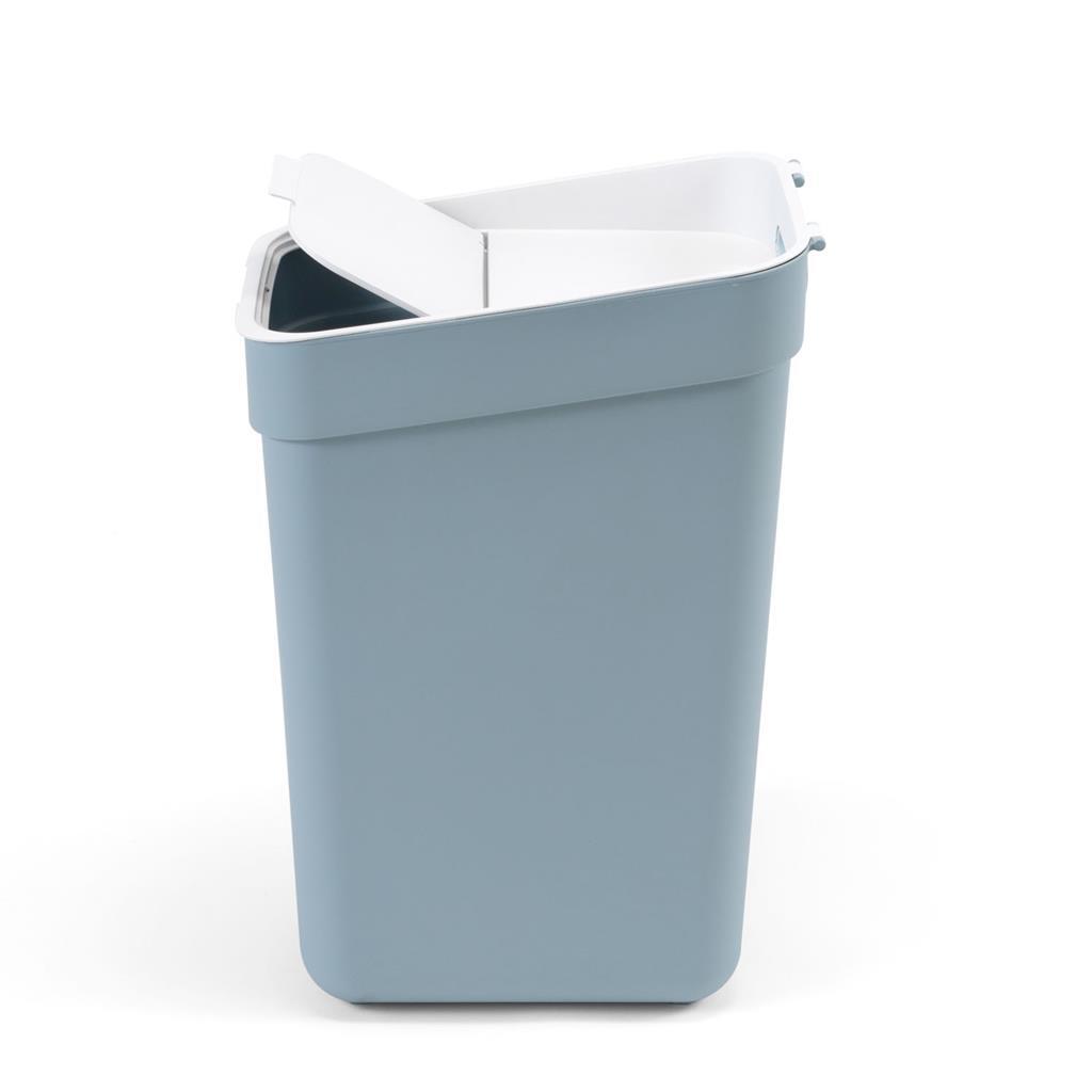 Curver ready to collect prullenbak 30l blauw lichtgrijs