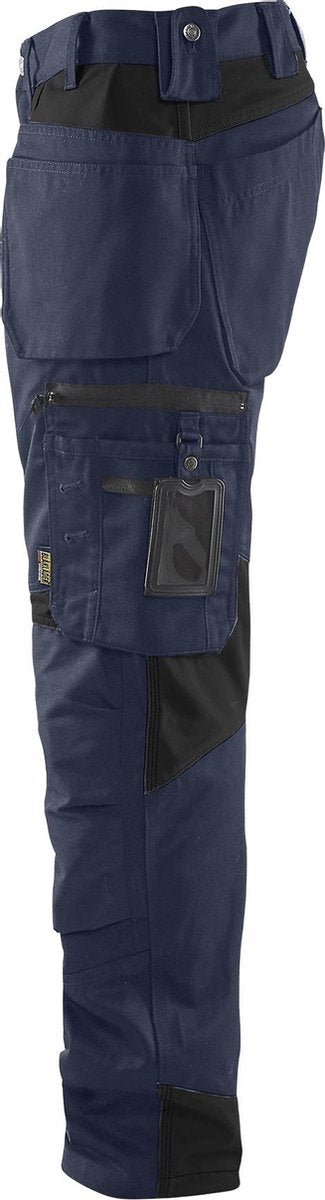 Blåkläder Blaklader 1555 werkbroek met spijkerzakken donkerblauw zwart - maat 46