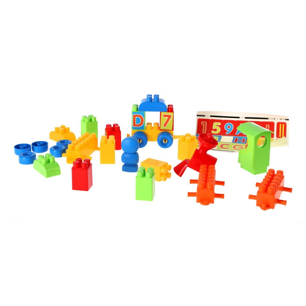 Abrick Ecoiffier locomotief letters en cijfers