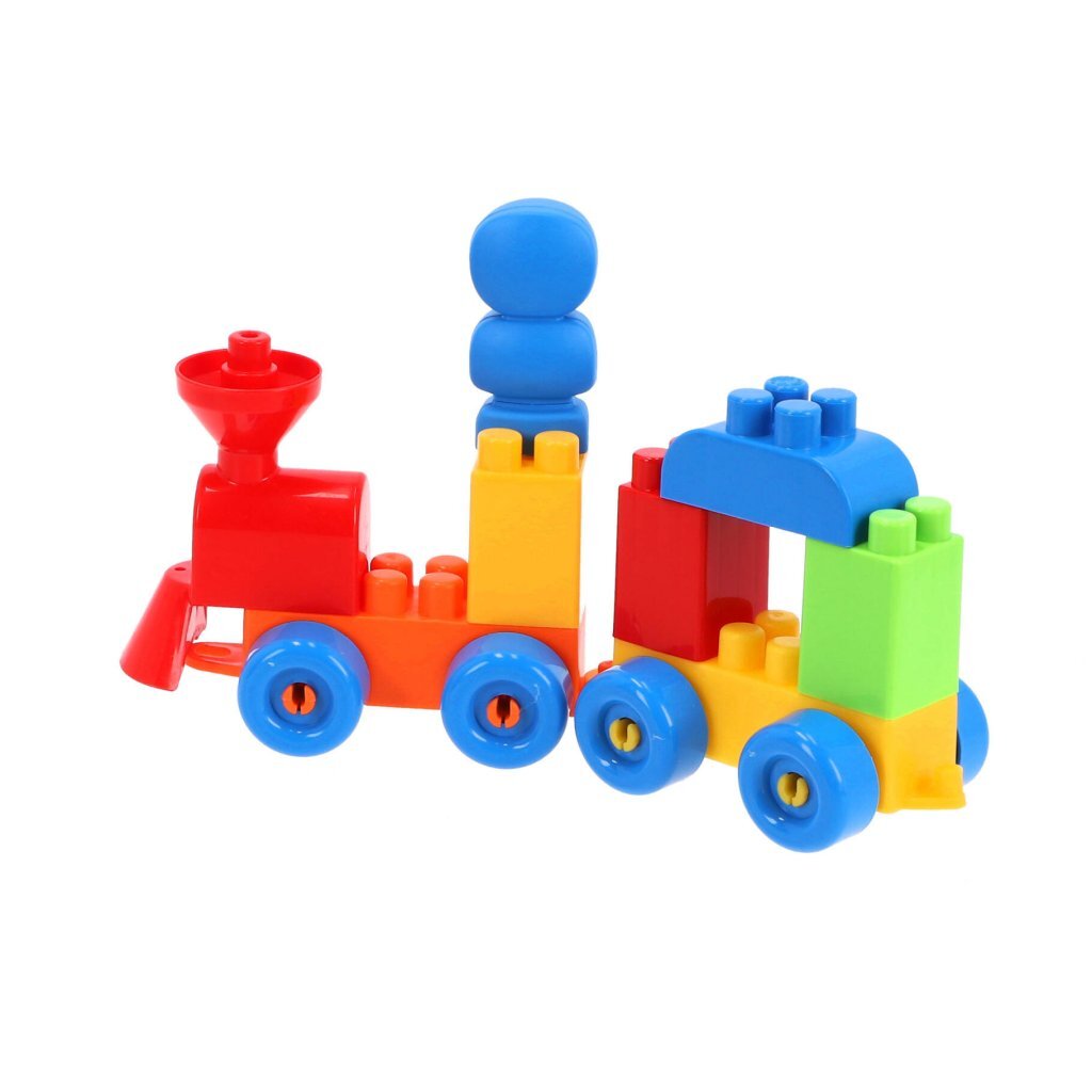 Abrick Ecoiffier locomotief letters en cijfers