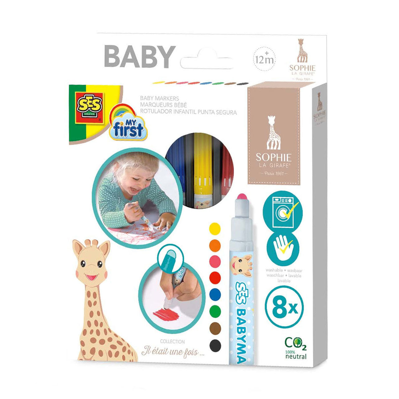 SES Creative Ses my first - sophie la girafe babymarkers