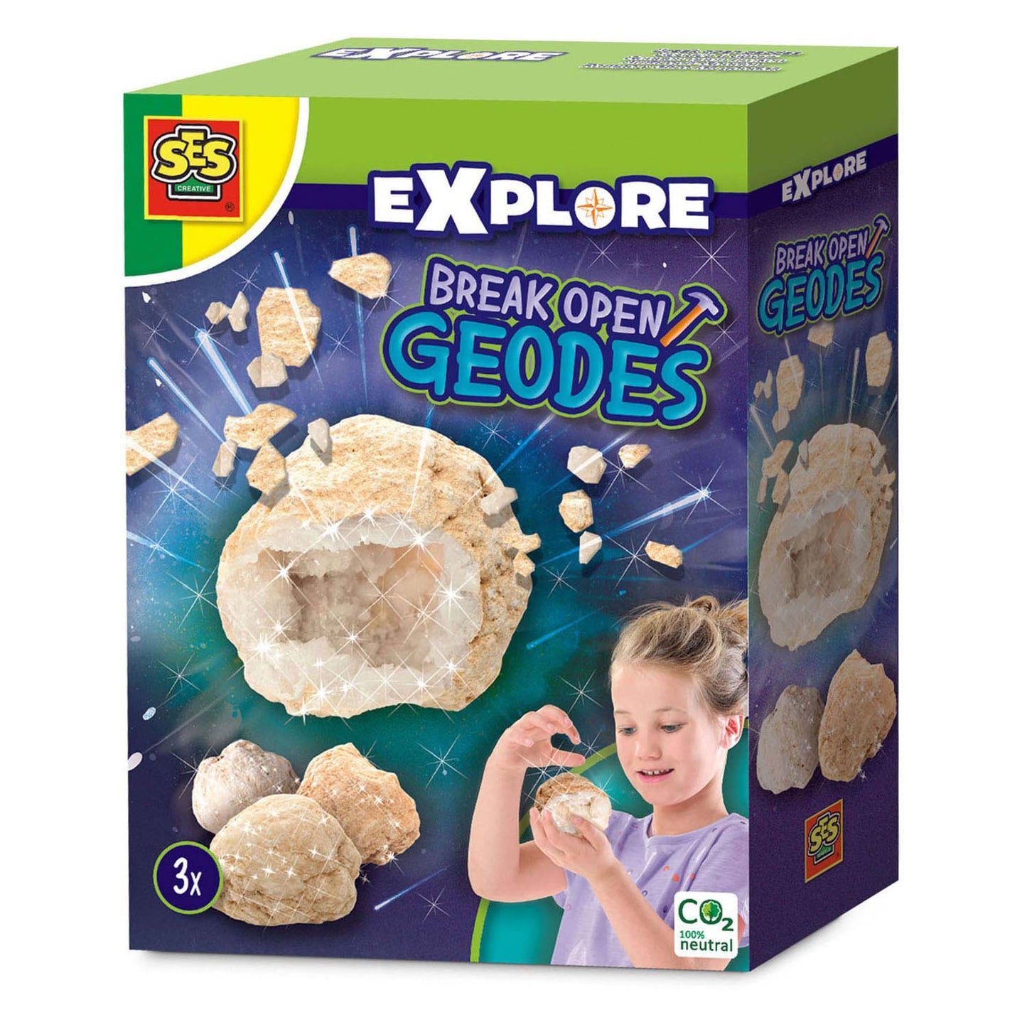 SES Creative Ses explore geodes open breken