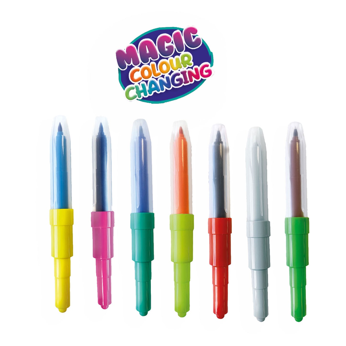 SES Creative - blow airbrush pens - magisch kleurveranderen - tweekleurige blaasstiften - goed uitwasbaar - met kleur veranderende blaasstift