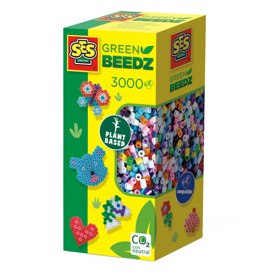 SES Creative Ses green beedz - strijkkralen mix 3000