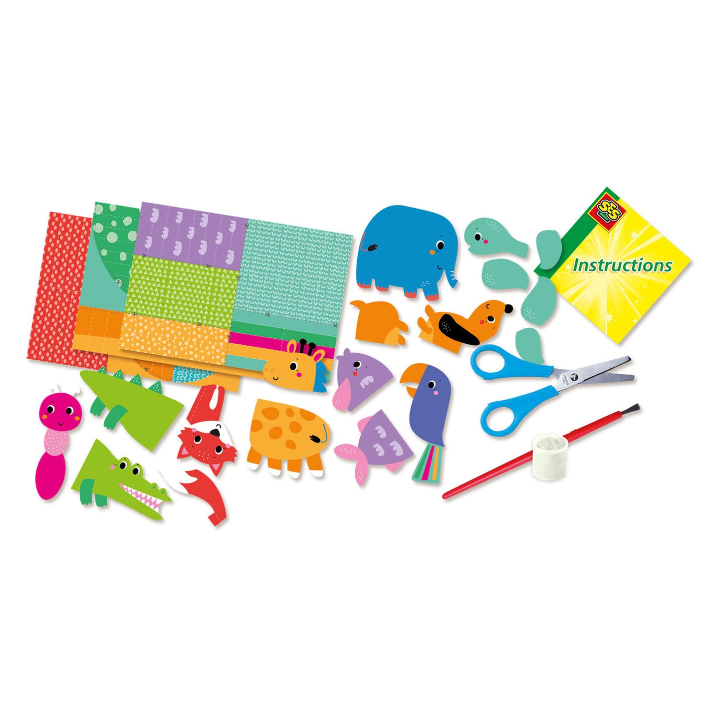 SES Creative Ses zig zag origami dieren