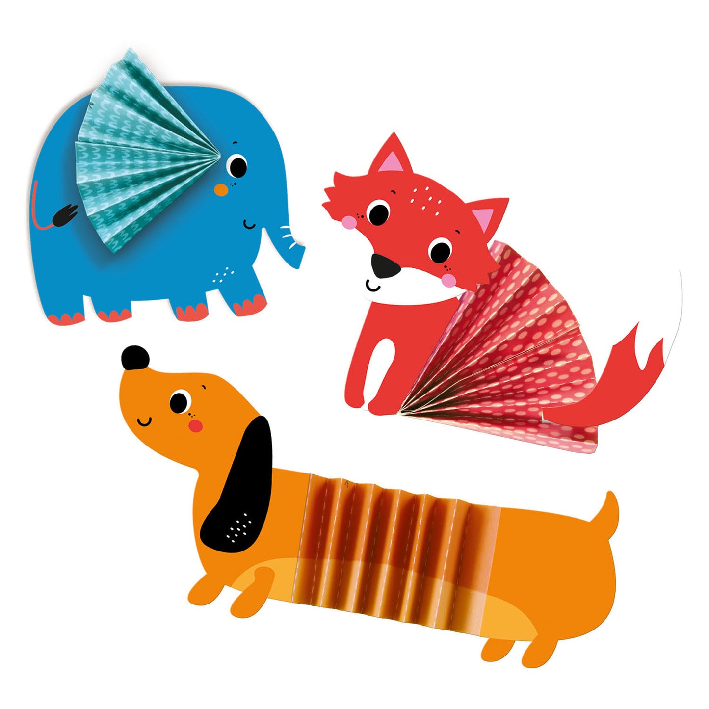 SES Creative Ses zig zag origami dieren
