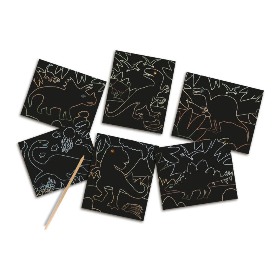 SES Creative Ses glow in the dark scratch - dino's