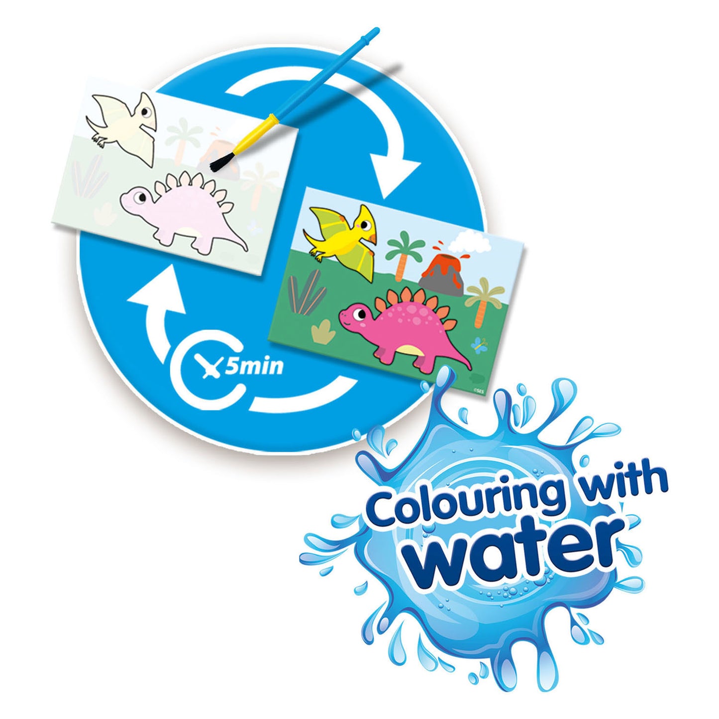 SES Creative Ses my first kleuren met water - dino's