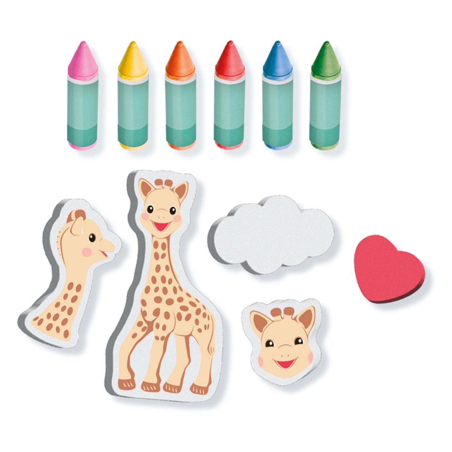 SES Creative Ses sophie la girafe badkrijt met vormen