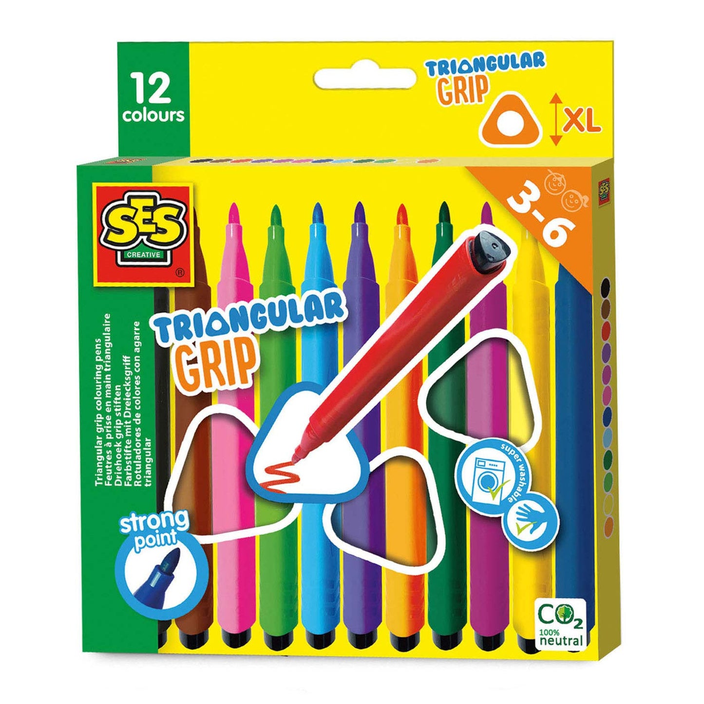 SES Creative Ses driehoek grip stiften