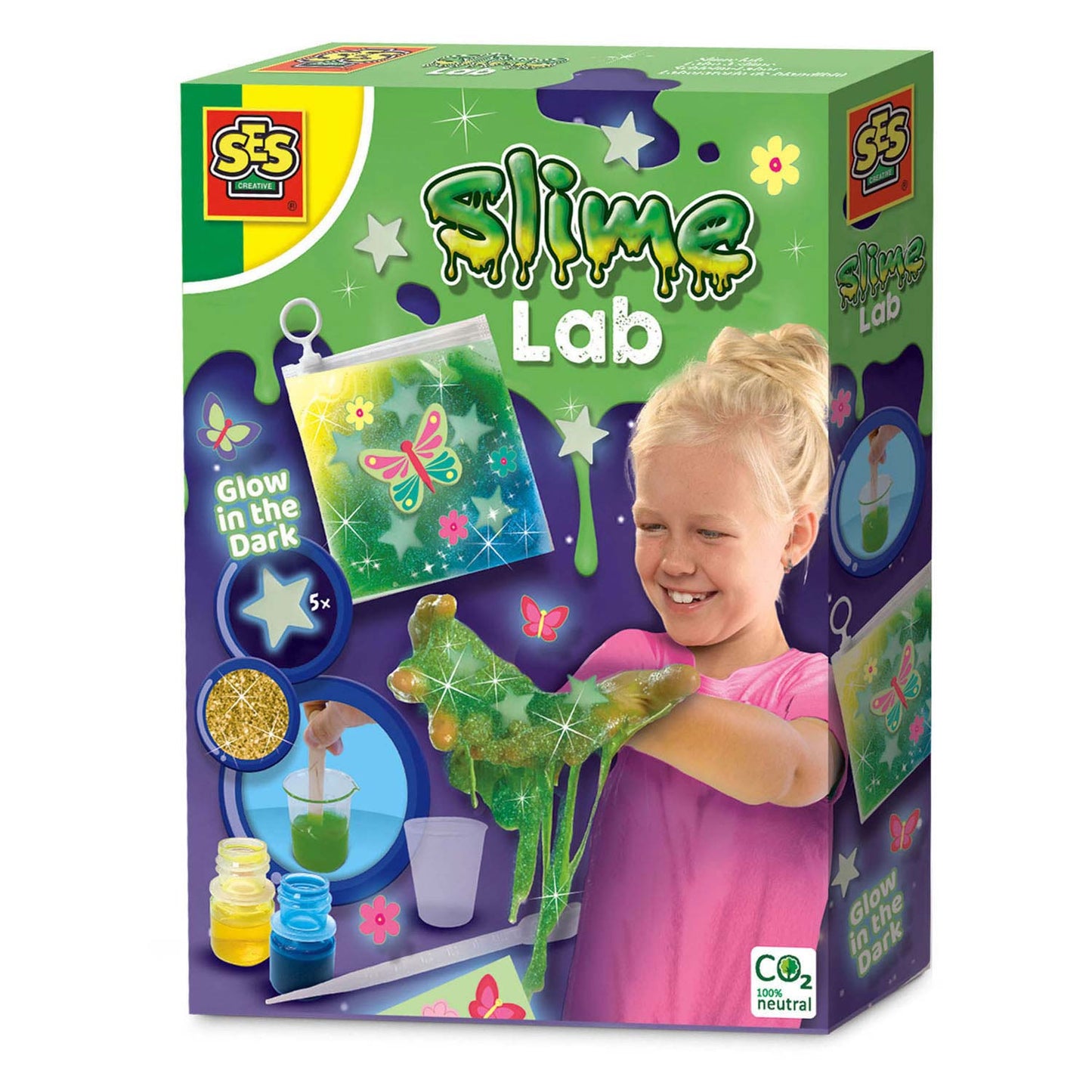 SES Creative Ses slime lab - glow in the dark