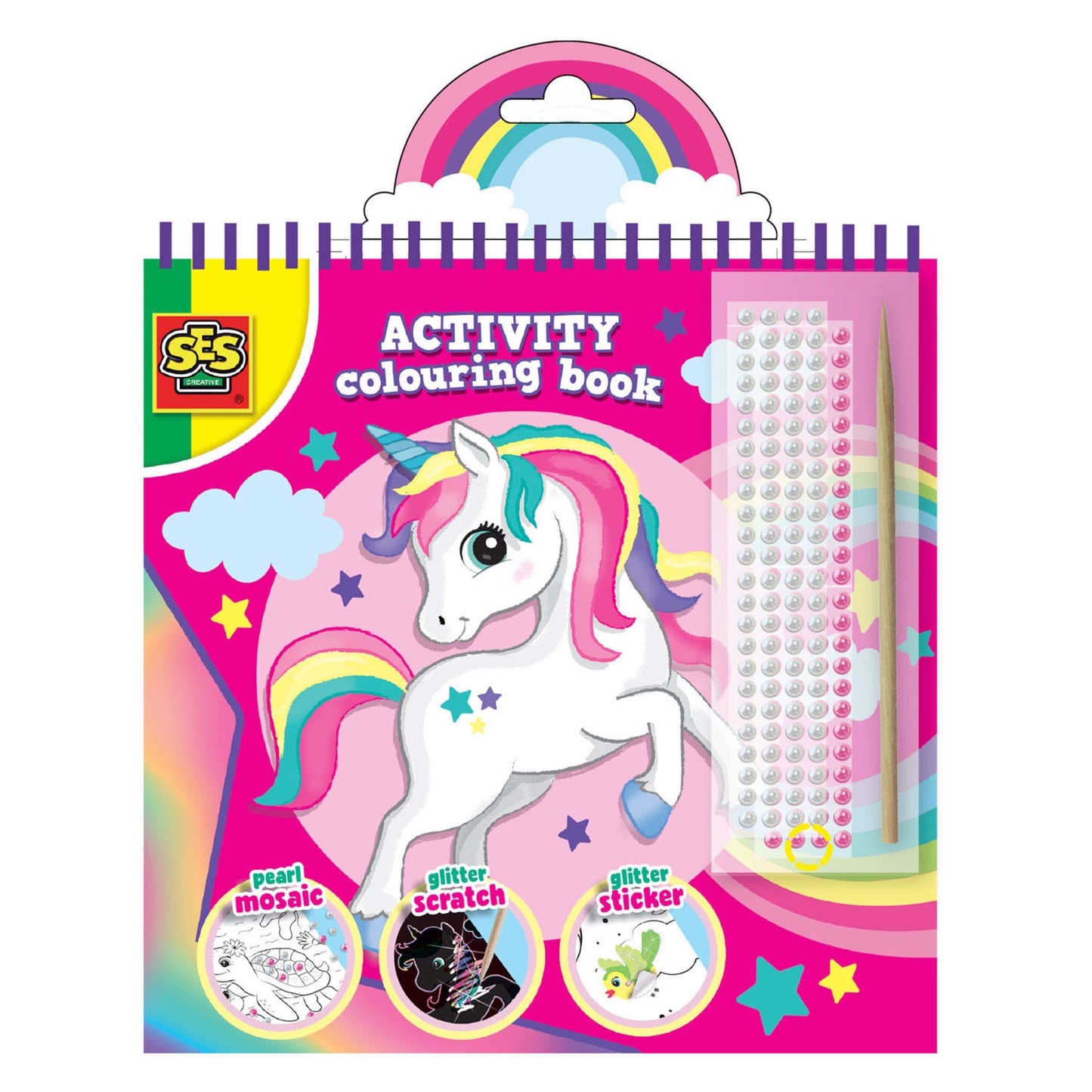 SES Creative Ses doe kleurboek glitter 3 in 1