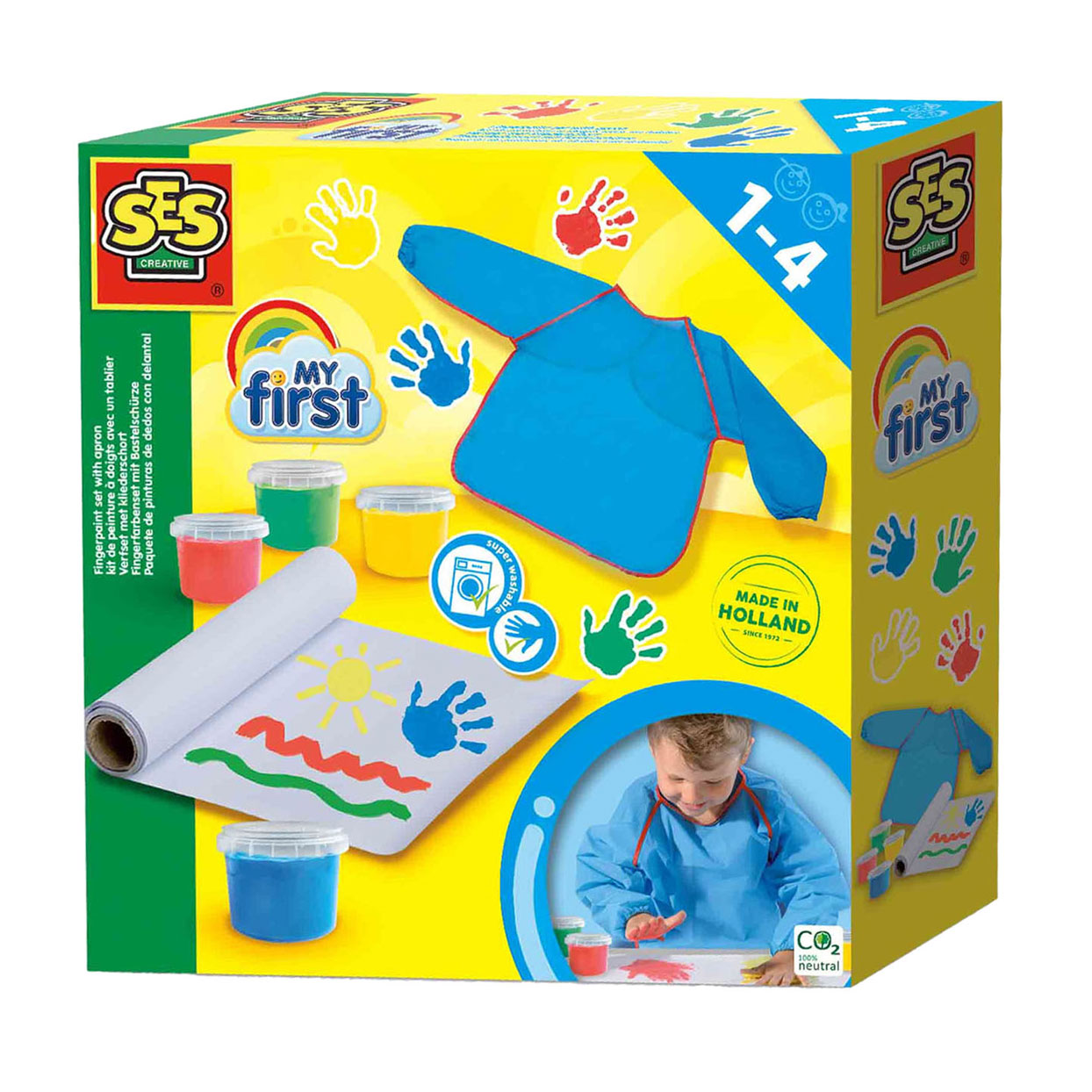 SES my first - verfset met kliederschort