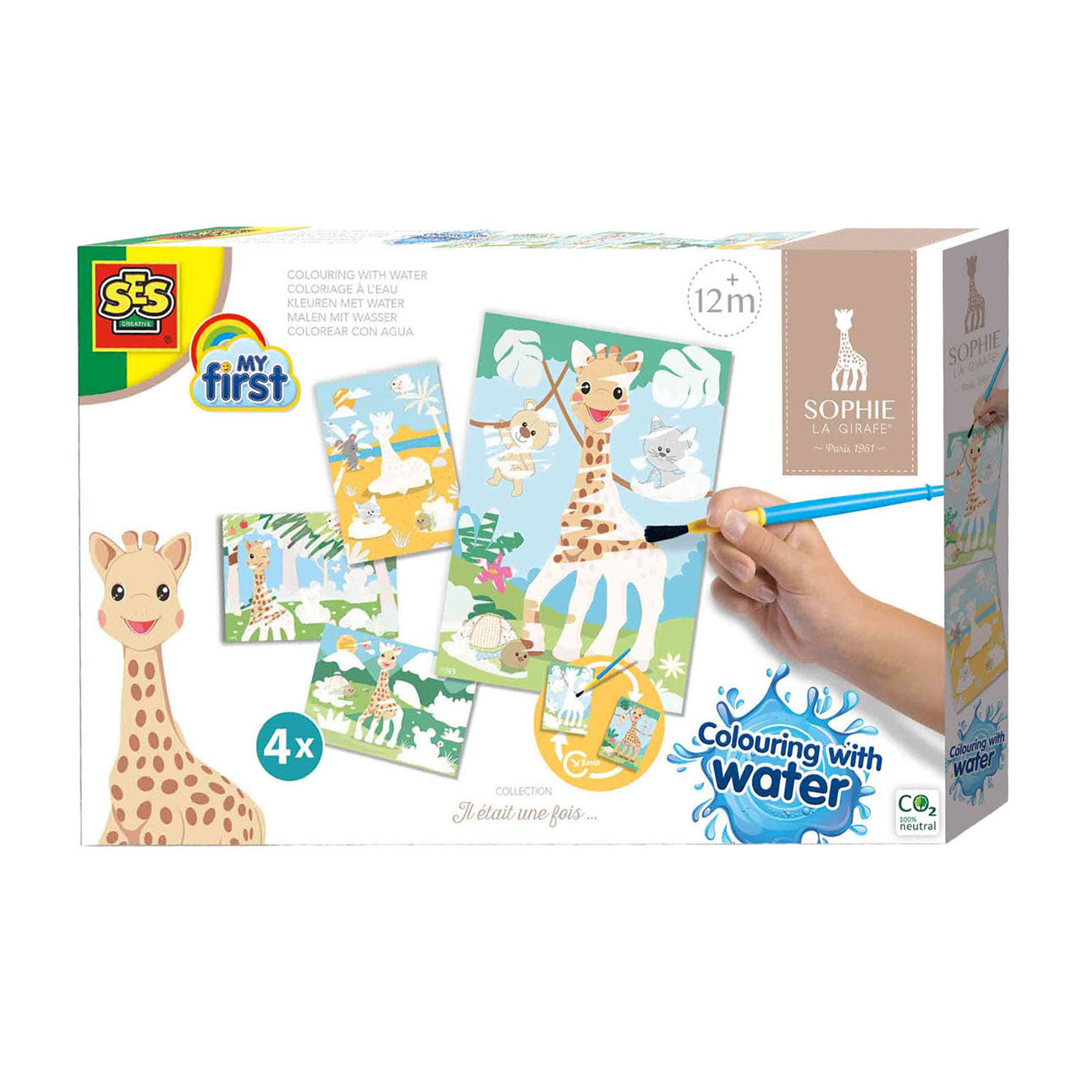SES Creative Ses my first sophie la girafe - kleuren met water