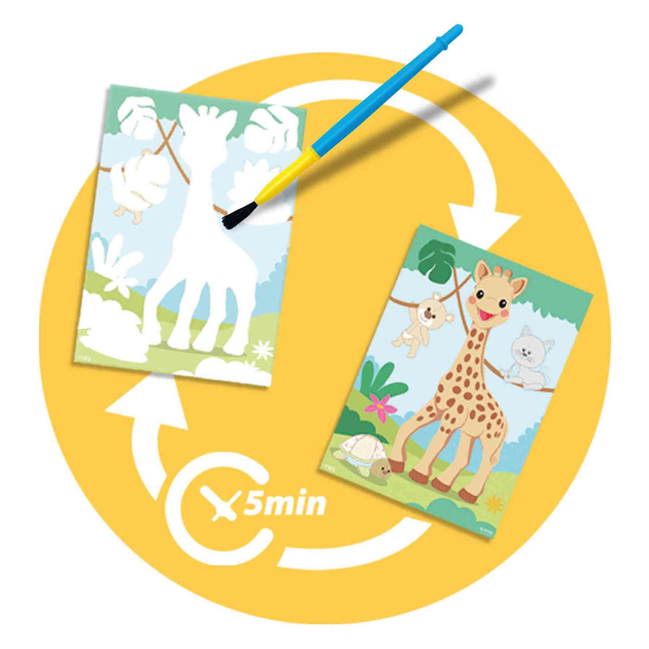 SES Creative Ses my first sophie la girafe - kleuren met water