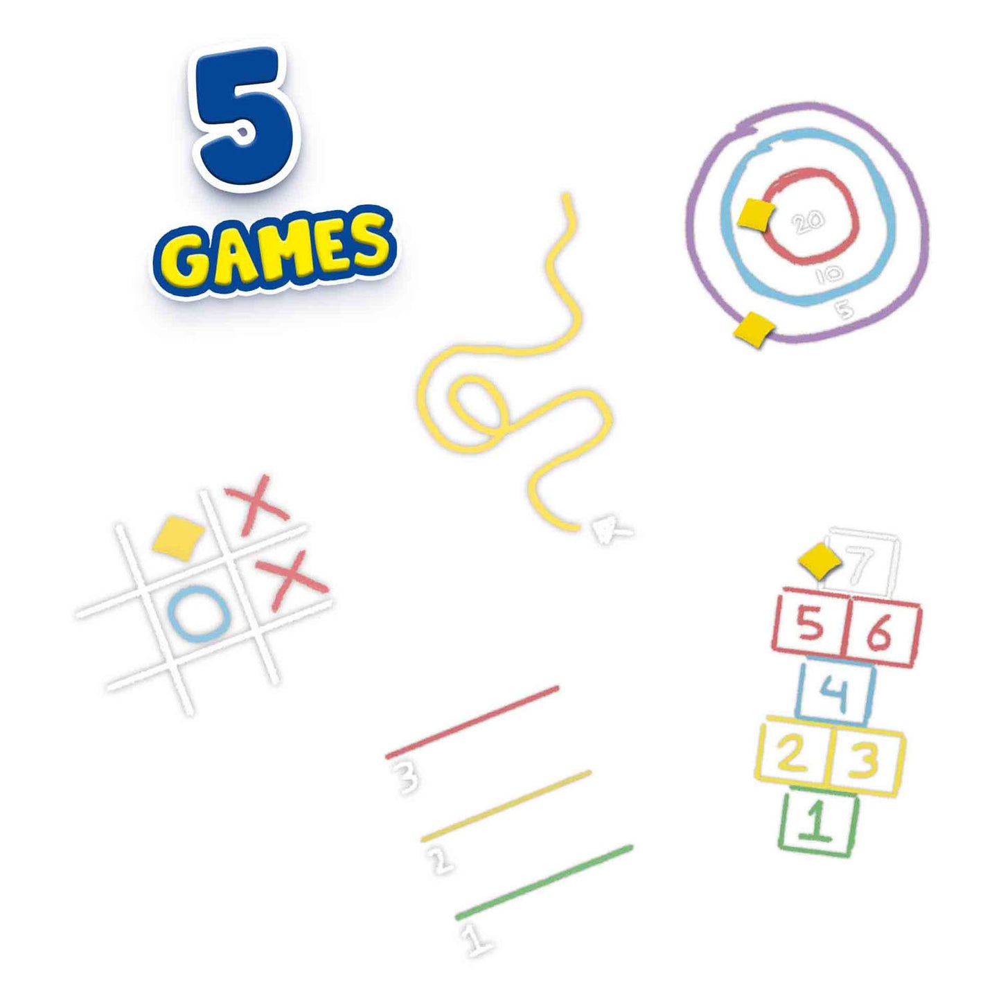 SES Creative Ses stoepkrijt spellen 5in1