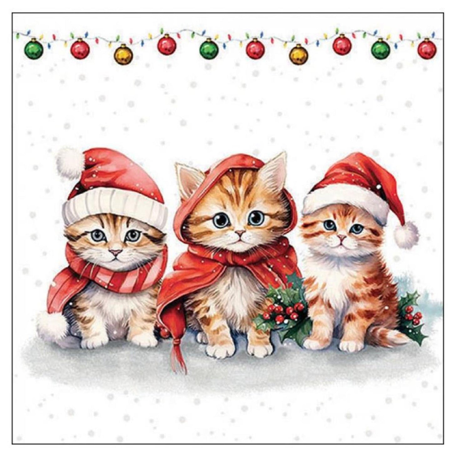 Ambiente servetten 33cm funny kittens